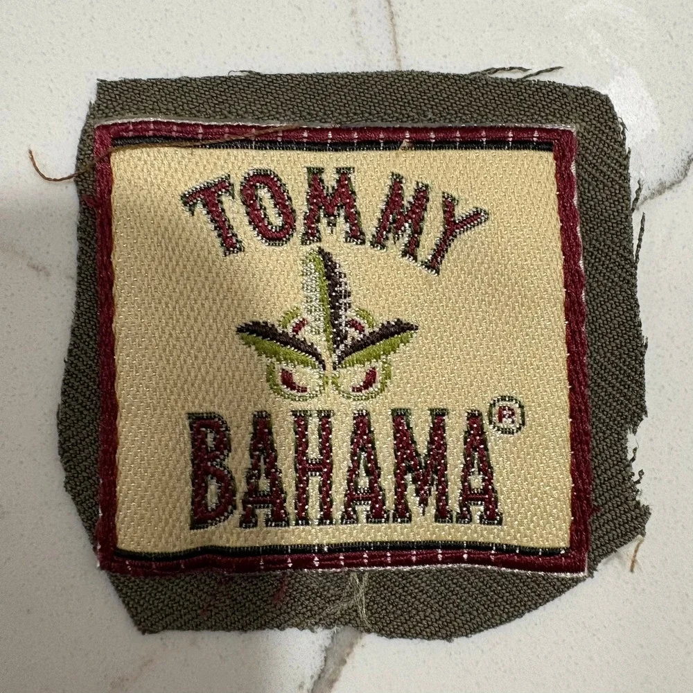 Tommy Bahama Buttons & Patch Set Brown Bamboo Etched Coconut Wood 9pc 0.75in